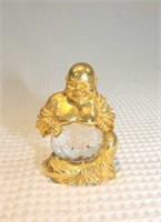 buddha chinese gold-plated copper figure