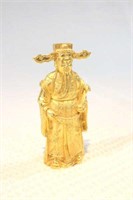 chinese gold-plated copper figure