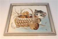 chinese late 18th-19th century cat painting