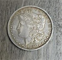 1891-P Morgan Dollar