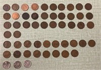 (53) Indian Head & Wheat Pennies