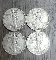 (4) U.S. Walking Liberty Half Dollars #4