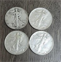 (4) U.S. Walking Liberty Half Dollars #5
