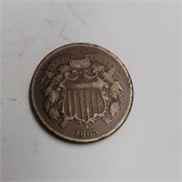 1865 U.S. 2-Cent Coin