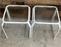 (2) Small Patio Tables