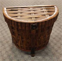 Rattan End Table w/ Storage Compartment Inside