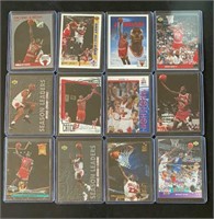 (12) Bulls Michael Jordan Cards
