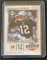 2005 UD Tom Brady Rookie Materials Card