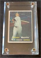 Original Authentic 1957 Topps Mickey Mantle Card
