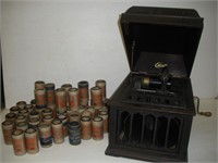 Vintage Edison Amberola Cylinder Record Player