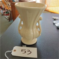 McCoy, Cream Colored Vase, 2 handles