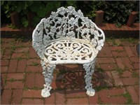 Wrought Iron Patio Chair  27 Inches Tall