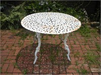 Wrought Iron Patio Table  40x26 Inches