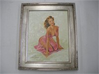 Pin-Up Girl (Gil Elvgren) Oil Painting On Canvas