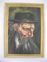 "Jewish Man" Oil On Canvas  Artist Paul Fotsch