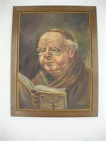 "Monk" Oil Painting  Artist Paul Fotsch