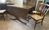 Drop Leaf Dinette Table & 4 Chairs