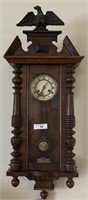 40" Key Wind Antique Wall Clock