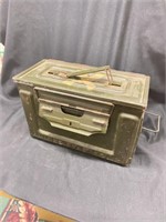Empty military ammo box. 12” x 6” and 8 inches