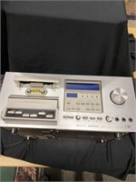 Pioneer stereo cassette tape deck. 17” x 15”