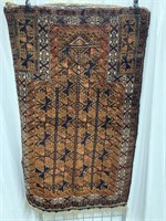 Hand woven rug 53" x 34"             (P 65)