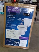 Dual flush high efficiency toilet
