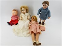 Lot of 4 dolls, 2 are in original boxes