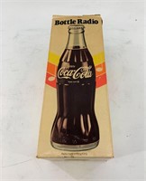 Lot of 2: Coca Cola bottle radio in box, and an an