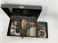 Vintage Craftsman drill with accessories in origin
