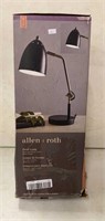 Allen + Roth desk lamp black and brass finish