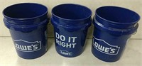 3 Lowes buckets