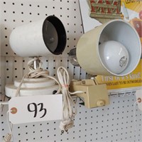 Clamp on lamp, display lamp