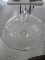 GLASS COVERED CAKE PLATE