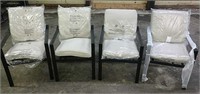 Set of 4 patio chairs w/cushions