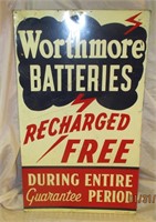 1947 Worthmore Batteries Recharger Free- Metal *