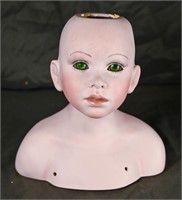 SIGNED PORCELAIN DOLL HEAD HIGH QUALITY