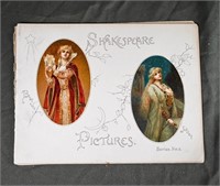 ANTIQUE SHAEKSPEARE PICTURES BOOK ca 1800s