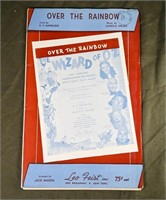 WIZARD OF OZ OVER THE RAINBOW SHEET MUSIC