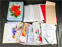 VINTAGE GREETING CARDS MIX not used yet