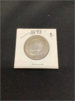 1893 Colombian Expo US Silver Half Dollar