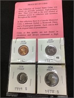Proof Quarter, Dime, Nickel, Penny
