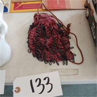 Antique Silk, Beaded Bag