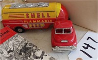 SHELL, Tin Lithograph Truck, Made in Japan
