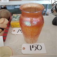 Jeanette Glass Marigold Carnival Vase