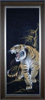 Original Silk Tiger Painting