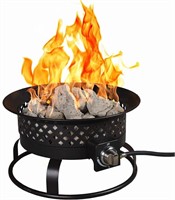 AURORA COLLECTION GAS FIRE PIT WITH LID