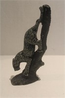 Hand Sculpture African Stone Leopard Figurine
