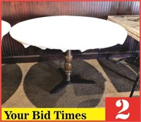 48" Round Vinyl Covered Dining Table