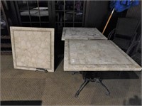 (2) 36X36 Tile Top outdoor Table (see description)
