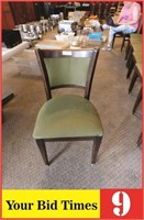 Wooden Dining Chairs (Green Seat)
